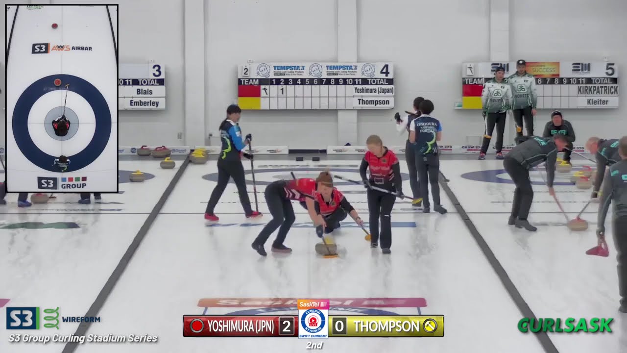 FEATURE  Sayaka Yoshimura vs  Stephanie Thompson   Draw 5   S3 Group Curling Stadium Series XCM
