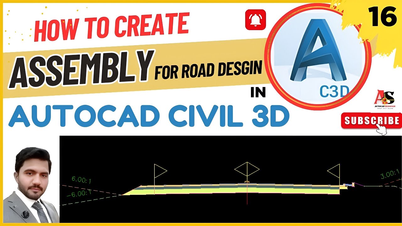 How To Create Assembly in Autocad Civil 3d | Create Corridor Assembly | Civil 3d in Urdu/Hindi