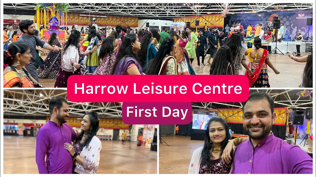 Harrow Leisure Centre || First Day of Navratri 2023 || Garba in London @TheMayurr