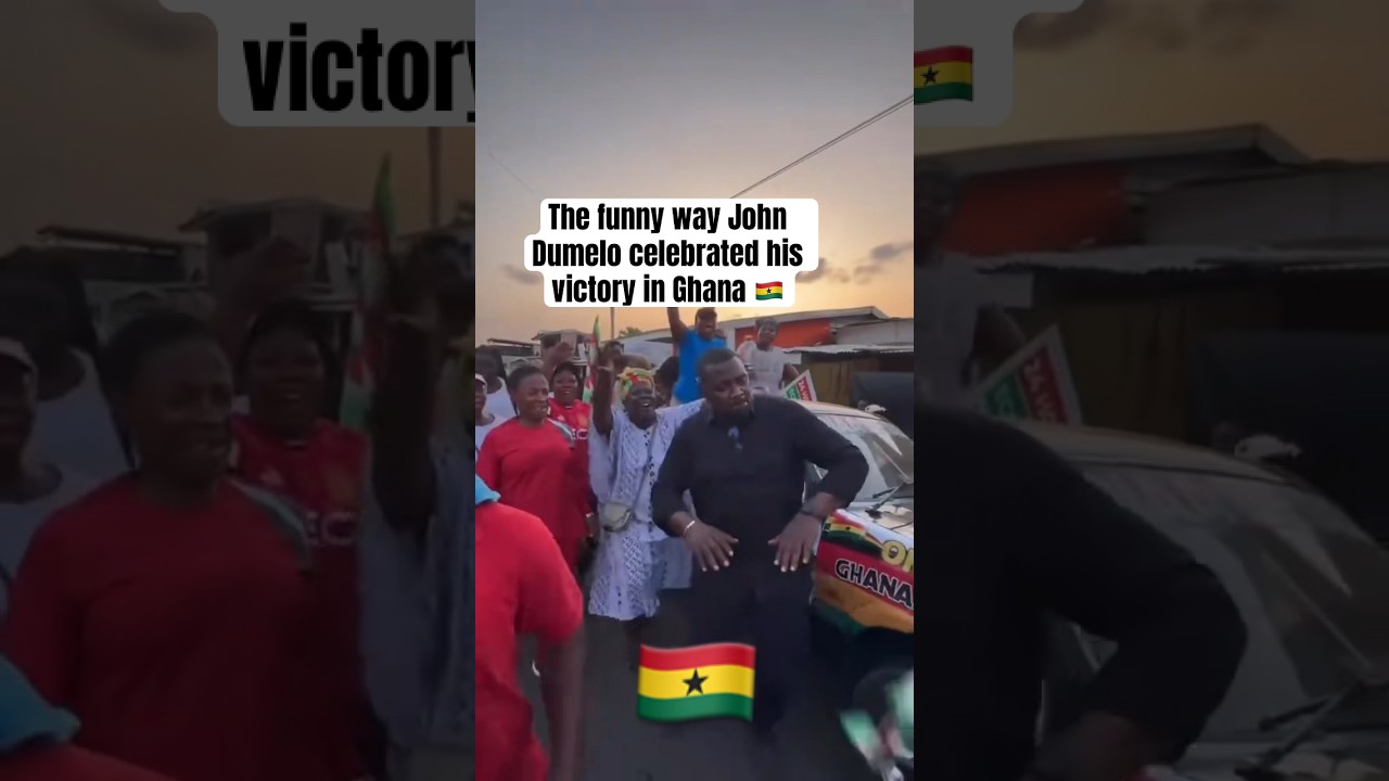The funny way John Dumelo celebrated his win in the Ghana election 🇬🇭 #ghanatoday #shorts