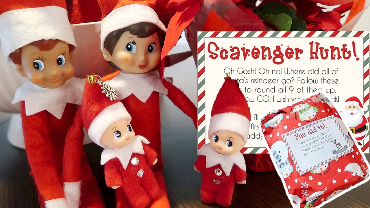 Elf on the Shelf Christmas Present Scavenger Hunt