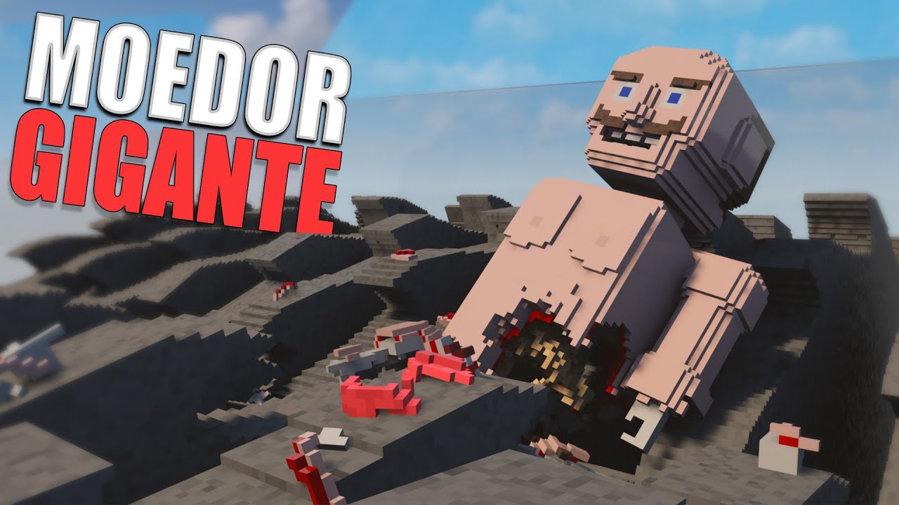 Moedor Gigante contra Humanos Gigantes no Teardown com Mods