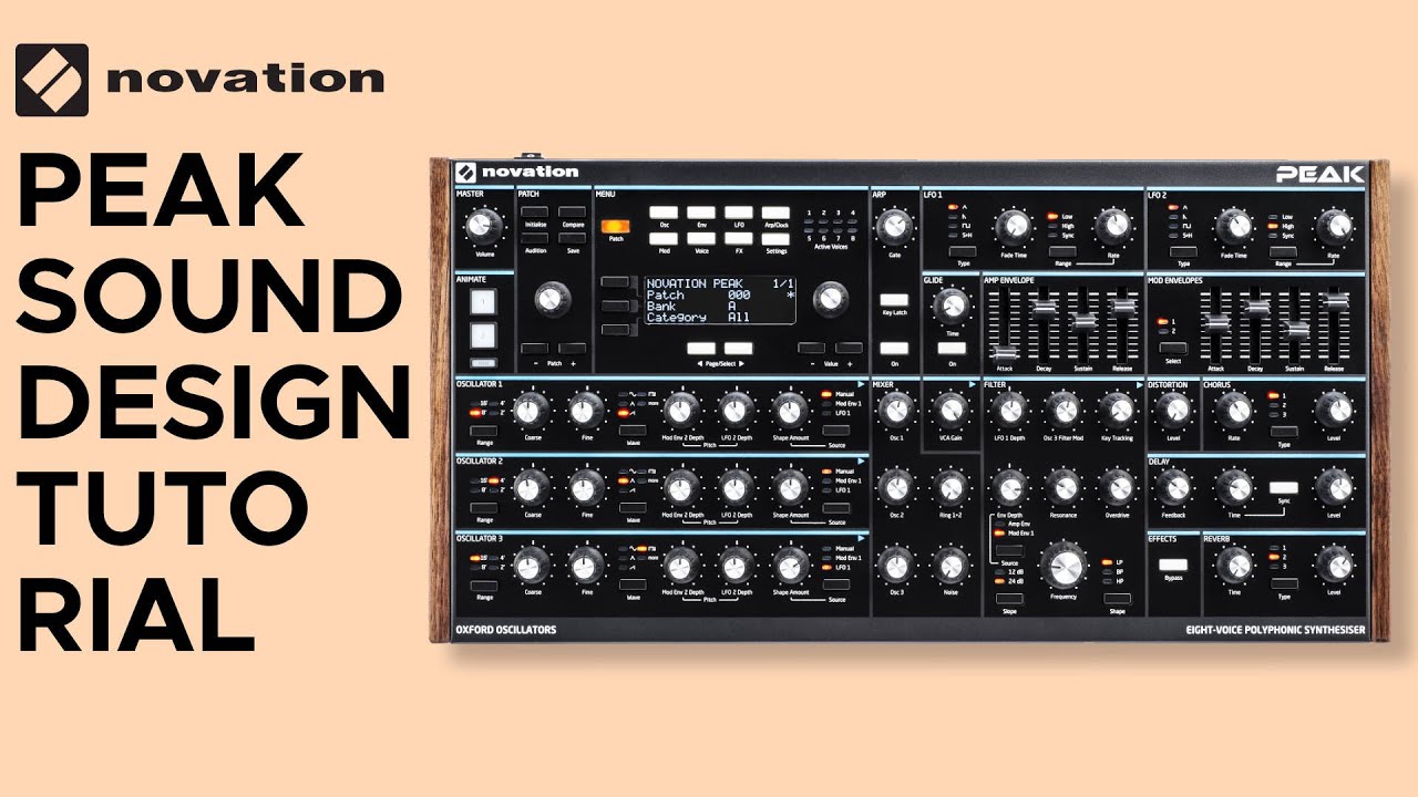 Novation Peak Tutorial - DIY Sequencer (advanced Sound Design)