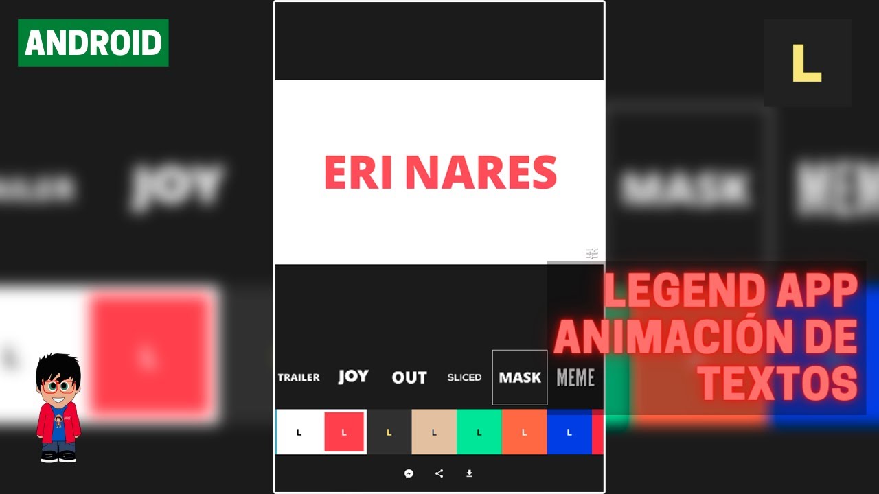 Crea animaciones de textos desde tu Android con Legend App