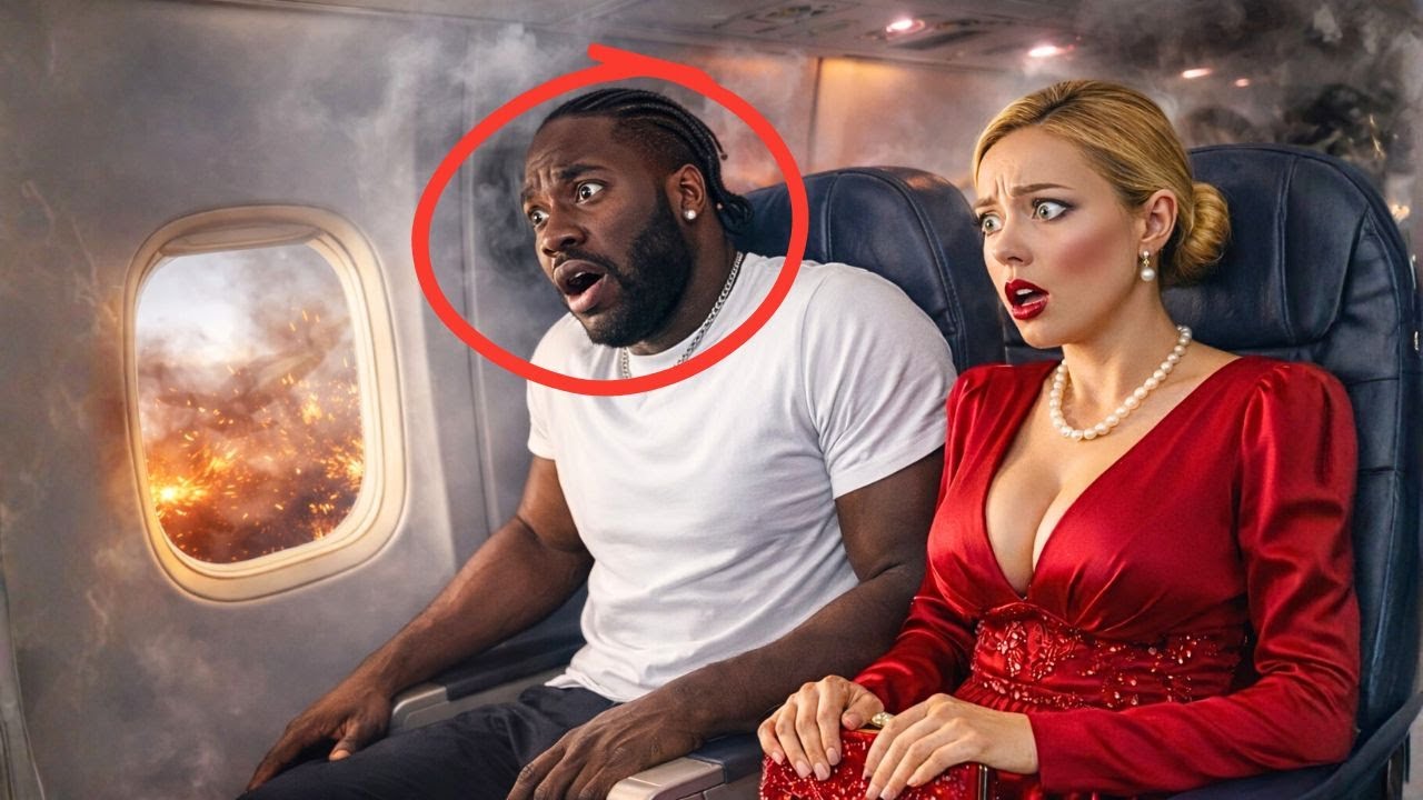 “A Black Single Dad Was Asleep in Seat 8A — When the Captain Called for Combat Pilots On Board”