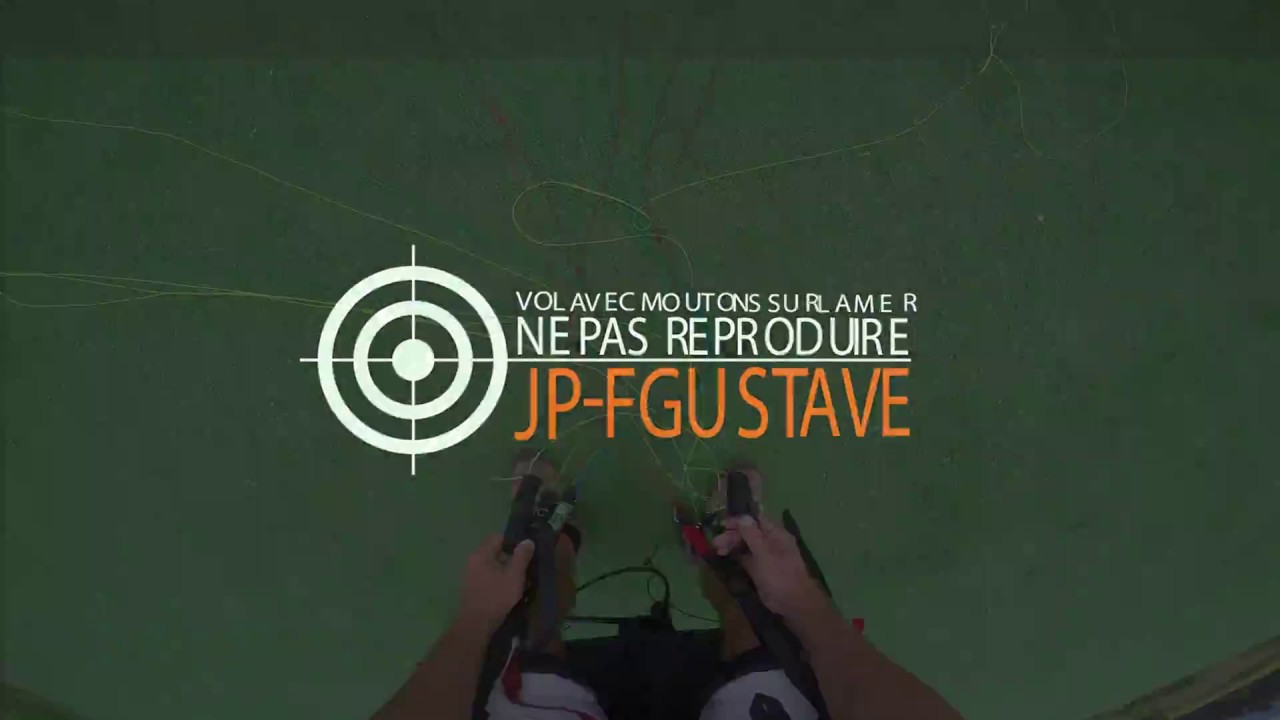 Vol avec vent fort en parapente pas vu les moutons sur la mer
