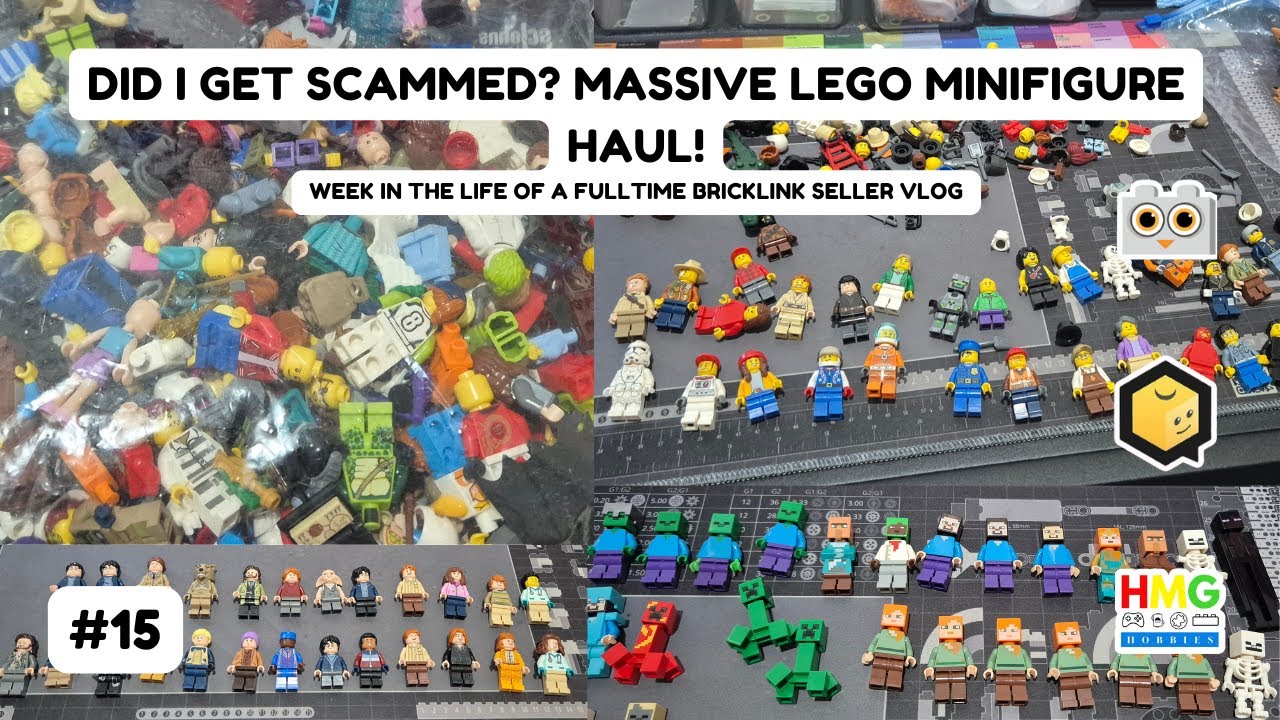 DID I GET SCAMMED? MASSIVE LEGO MINIFIGURE HAUL! Bricklink Seller Vlog #15