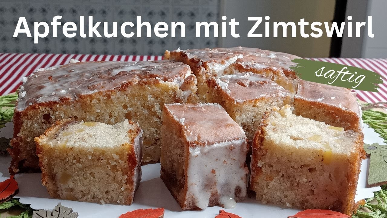Apfelkuchen mit Zimtswirl