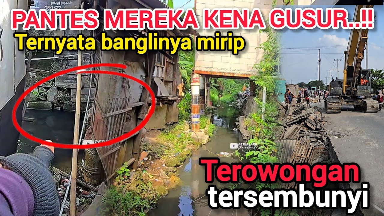 WAH GAWAT❗️TERNYATA MEREKA TINGGAL DI ATAS KALI BUAT RUMAH PULUHAN TAHUN BERANAK PINAK