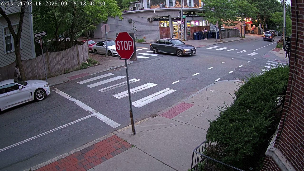 near miss after running stop sign