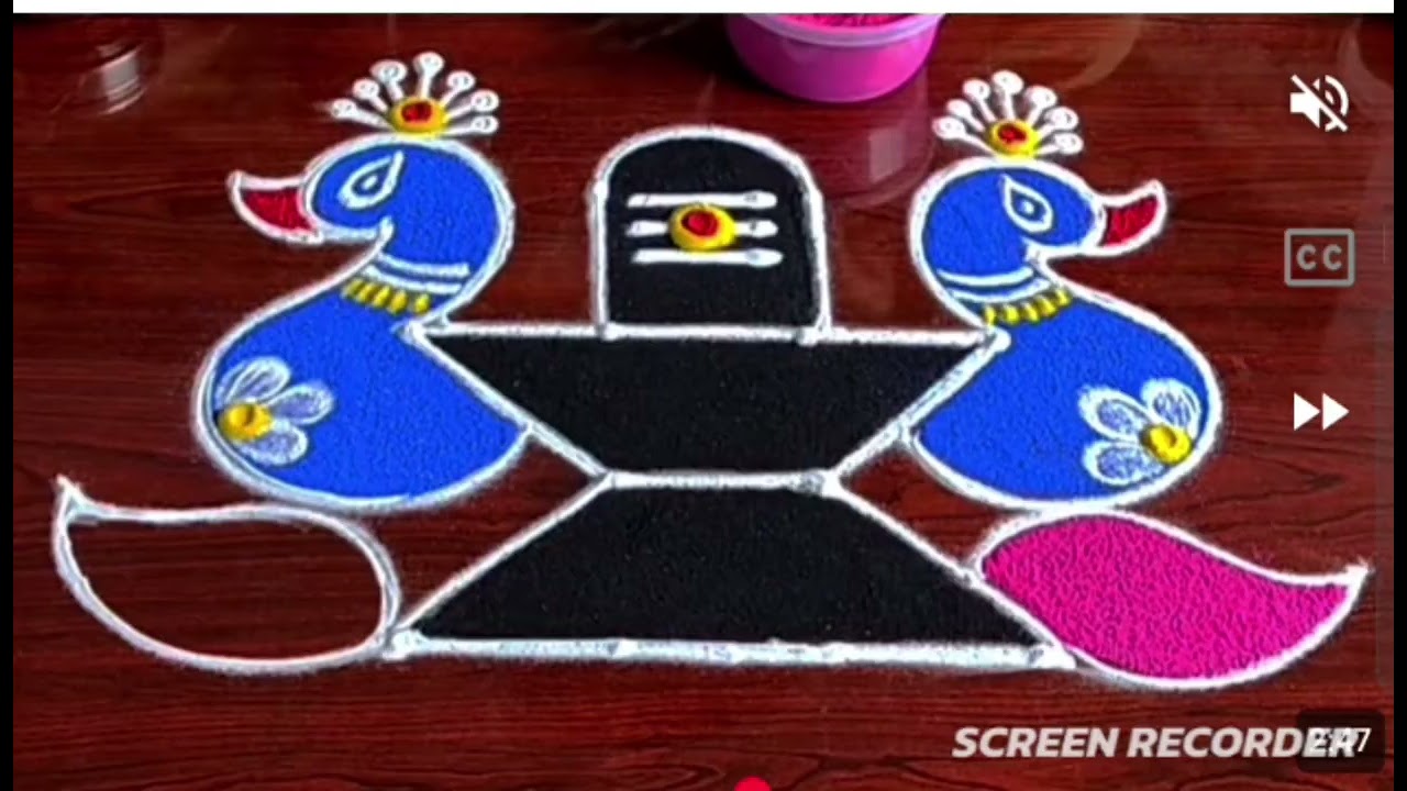 Mahashivratri special muggulu 🌹 maghamaasam special rangoli degins 🌹 kolam muggulu 🙏