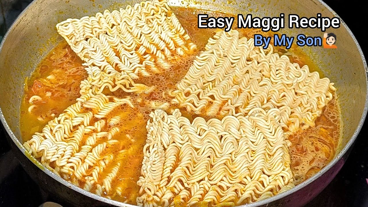 Instant Easy Maggi Recipe By My Son | এত সহজ ম্যাগি রেসিপি যে কেউ বানাতে পারবে | 10 minutes Maggi
