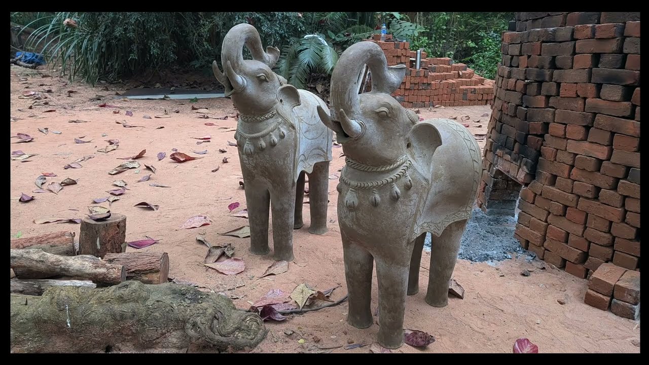 Opening of the Kiln, Ayyanar, Horses, Elephants, Artist Potter Palaniswamy in Sharanga guesthouse