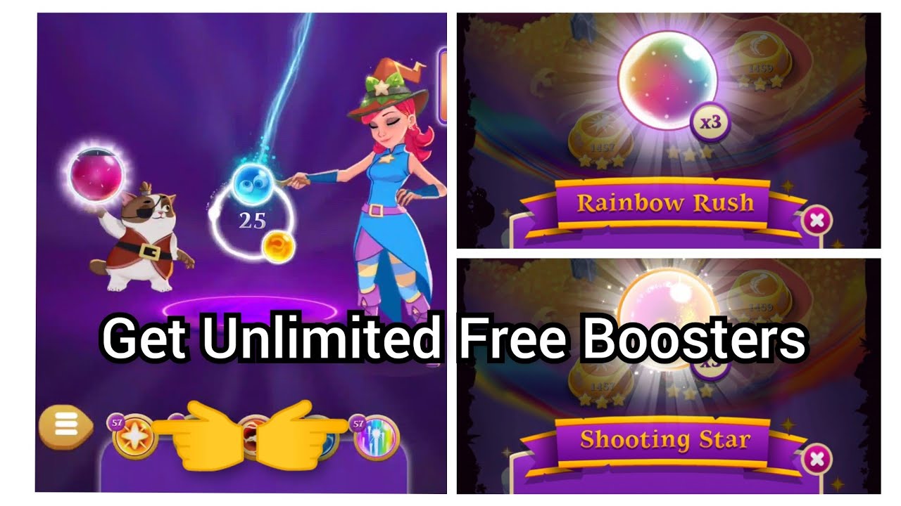 Tricks to Get Unlimited Free Boosters 👈 Bubble Witch 3 Saga Gameplay