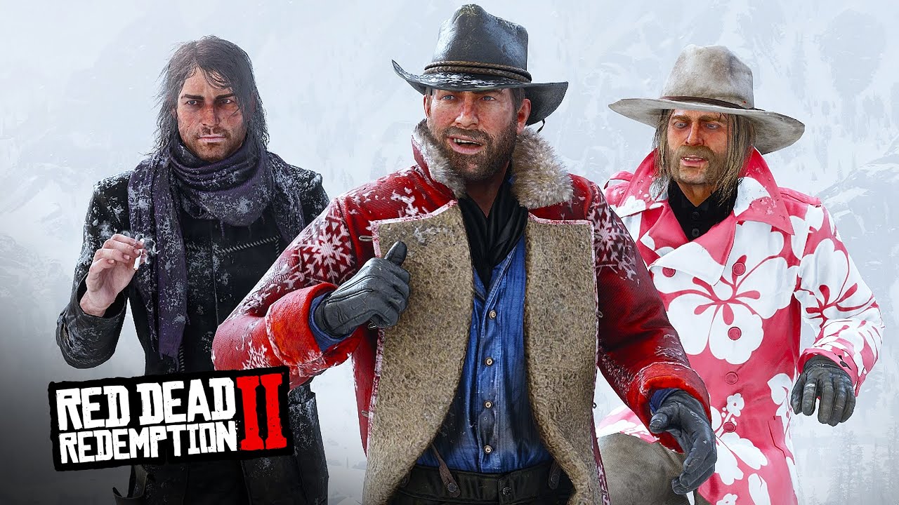 Рождественская версия RDR2, но банда потерялась!