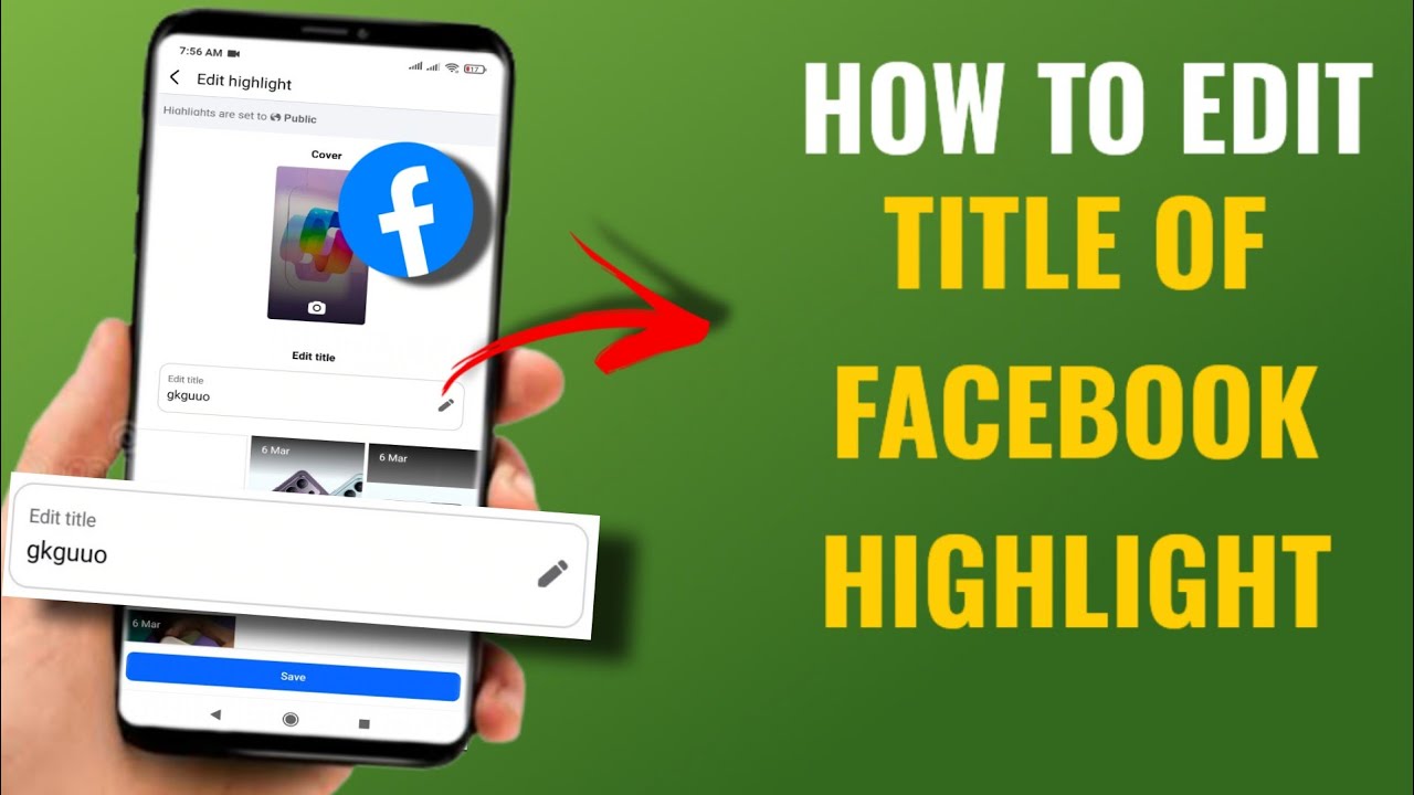 How To Edit Title Of Any Facebook Highlight | English