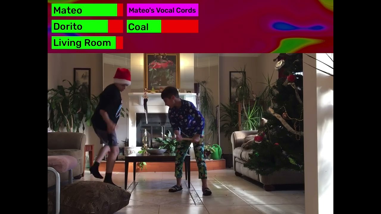 Mateo rages because of Christmas with healthbars 2!