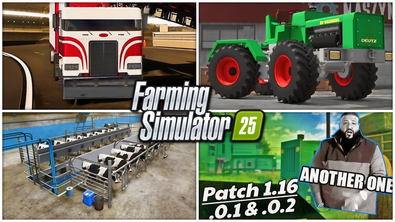 Farm Sim News - ANOTHER Patch, Realistic Milking Parlor, & New Mods! | Farming Simulator 25