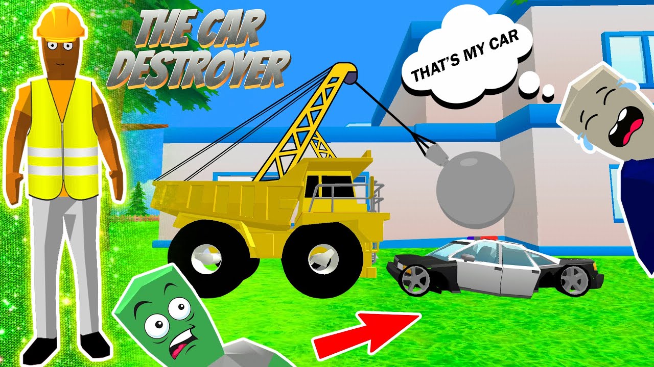 jack becomes car destroyer 🚗👷‍♂️in dude theft wars
