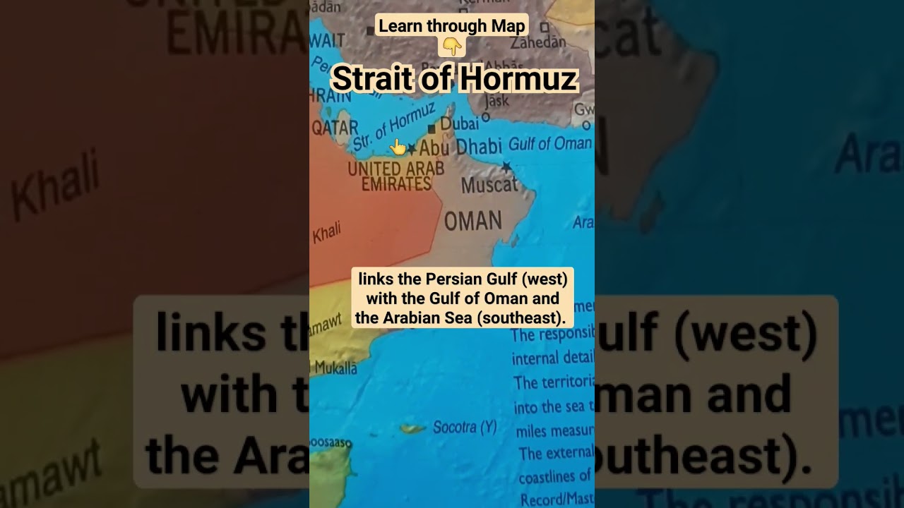 Strait of Hormuz? Learn through Map #educationalvideo