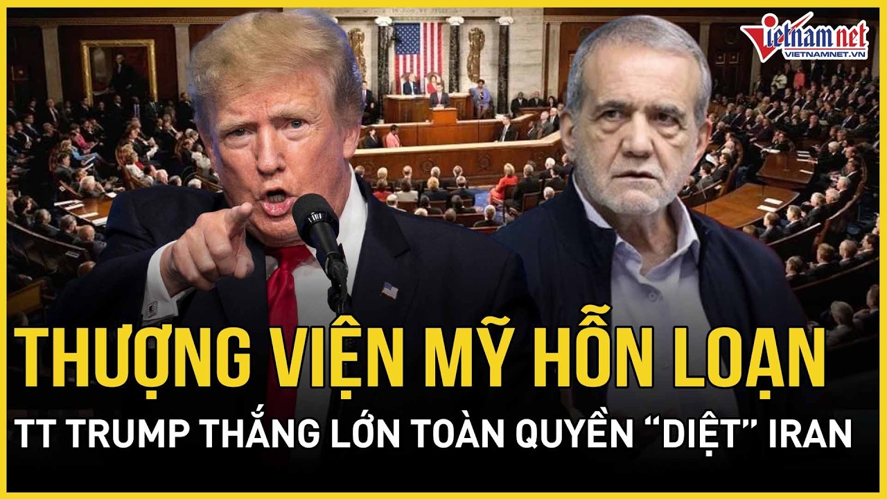 NÓNG: Thượng viện Mỹ hỗn loạn, TT Trump thắng lớn toàn quyền “hủy diệt” Iran, đập tan nợ máu 47 năm