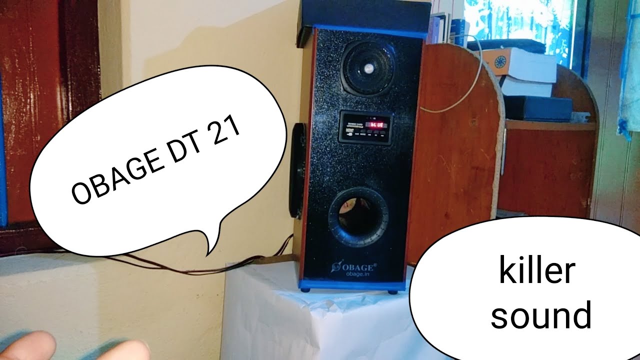 OBAGE DT -21 a truely amazing dual tower speaker under 5k