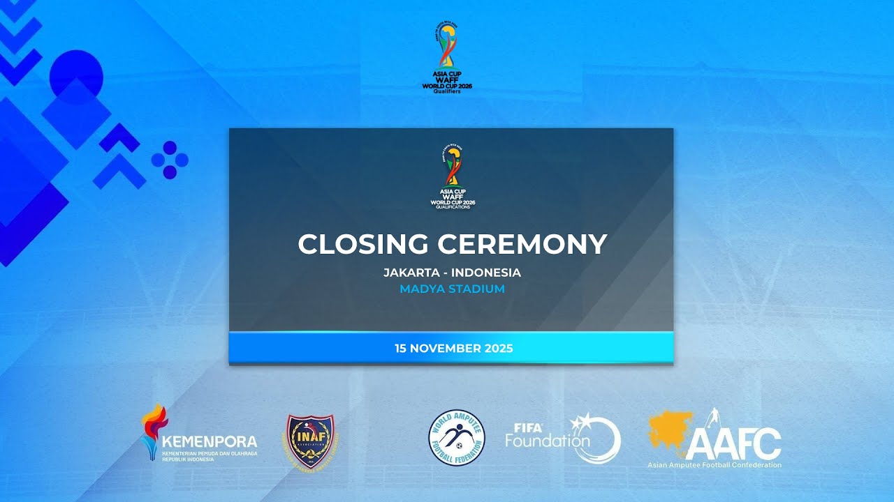 CLOSING CEREMONY | ASIA CUP - WAFF WORLD CUP 2026 QUALIFICATION