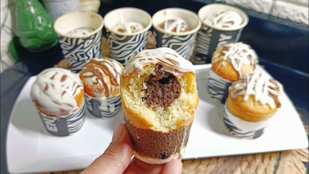   اعمليها فى فى الاكواب🧁 الورقيه وهتطلع هشه  🧁how to make cupcakes 