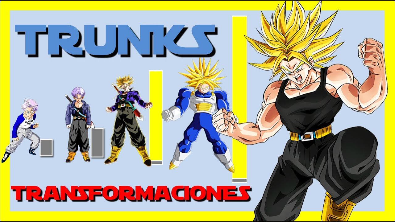 ¿Que tan PODEROSO es TRUNKS? 🔥 Todas sus transformaciones