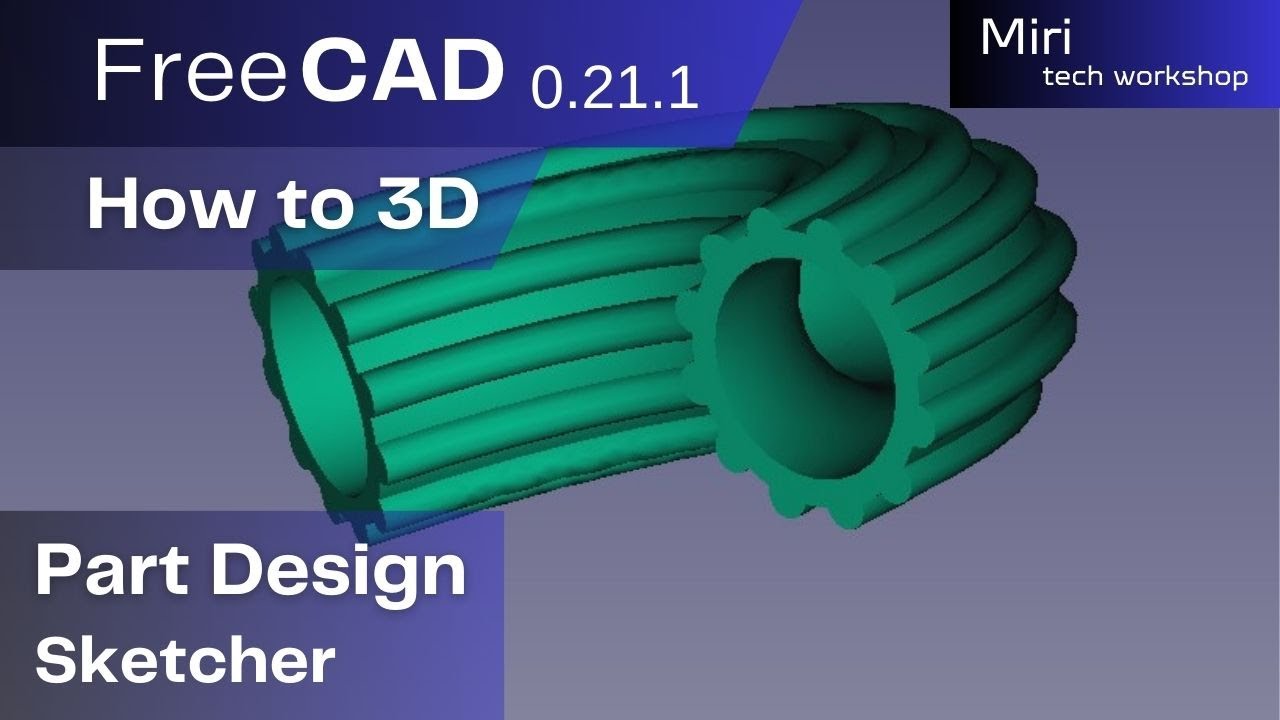 FreeCAD version 0 21 1 part #46 2024  How to 3D