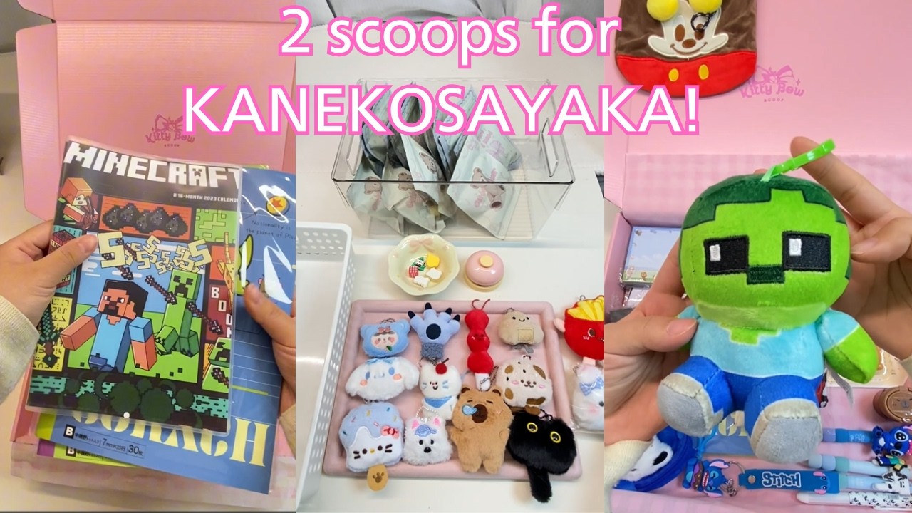 2 scoops for KANEKOSAYAKA! Minecraft&train&Disney&blue!