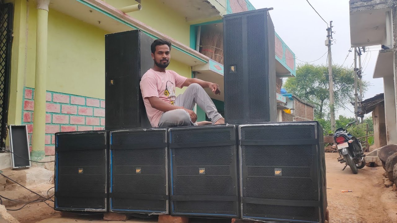 Blue Bass Sound Check || Front Bass ||Linnery Setup || Mt1201 Full Dj Setup Time ||Dj Raja Kwd