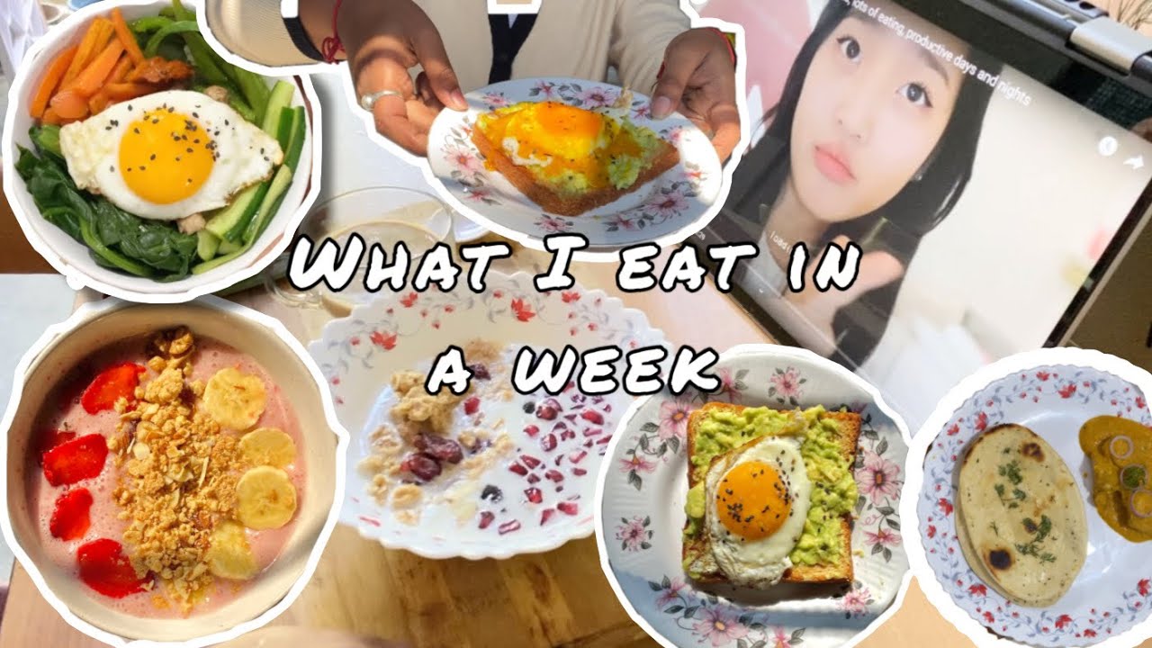 what i eat in a week | cooking vlog ( Indian + Korean food) 🍜🍛🍮