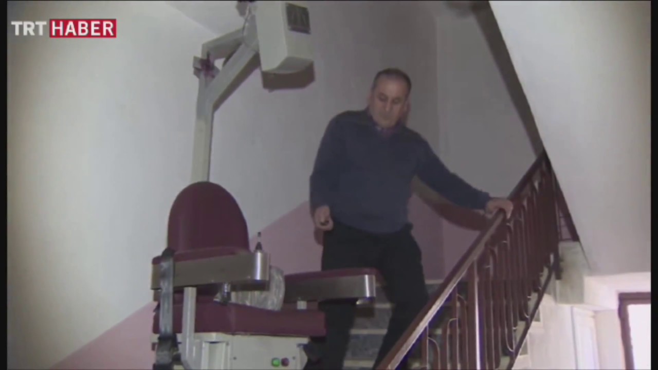 Merdiven Asansörü | TRT HABER | Stairlift | 0 (850) 244 83 06 Aya Makine Otomasyon