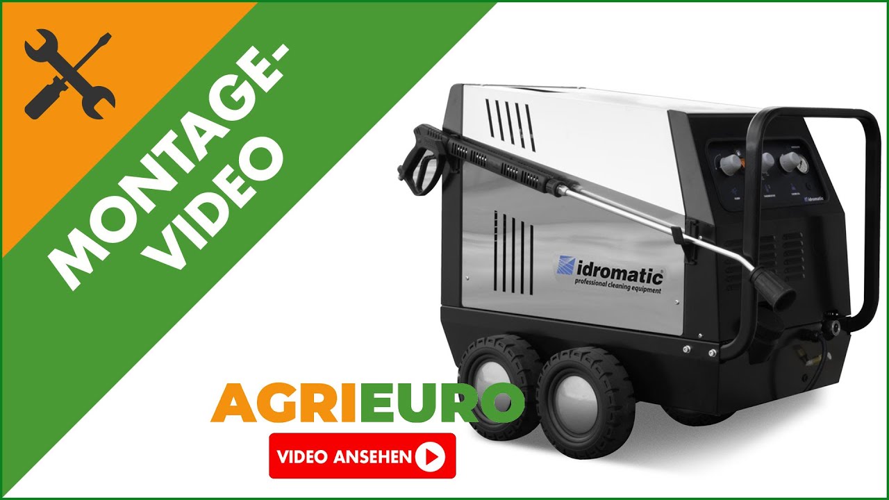 Montagevideo Idromatic Astra 200.15 - Hei&szlig;wasser-Hochdruckreiniger 400 V - Messingpumpe