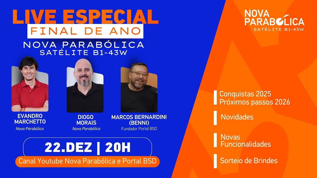 LIVE ESPECIAL DE FIM DE ANO - NOVA PARAB&Oacute;LICA