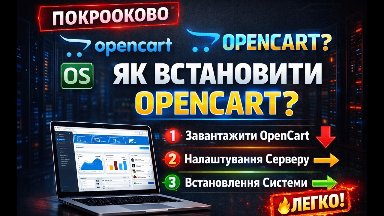 Як встановити OpenCart або ocStore на Open Server Panel | Повна інструкція з нуля 2026