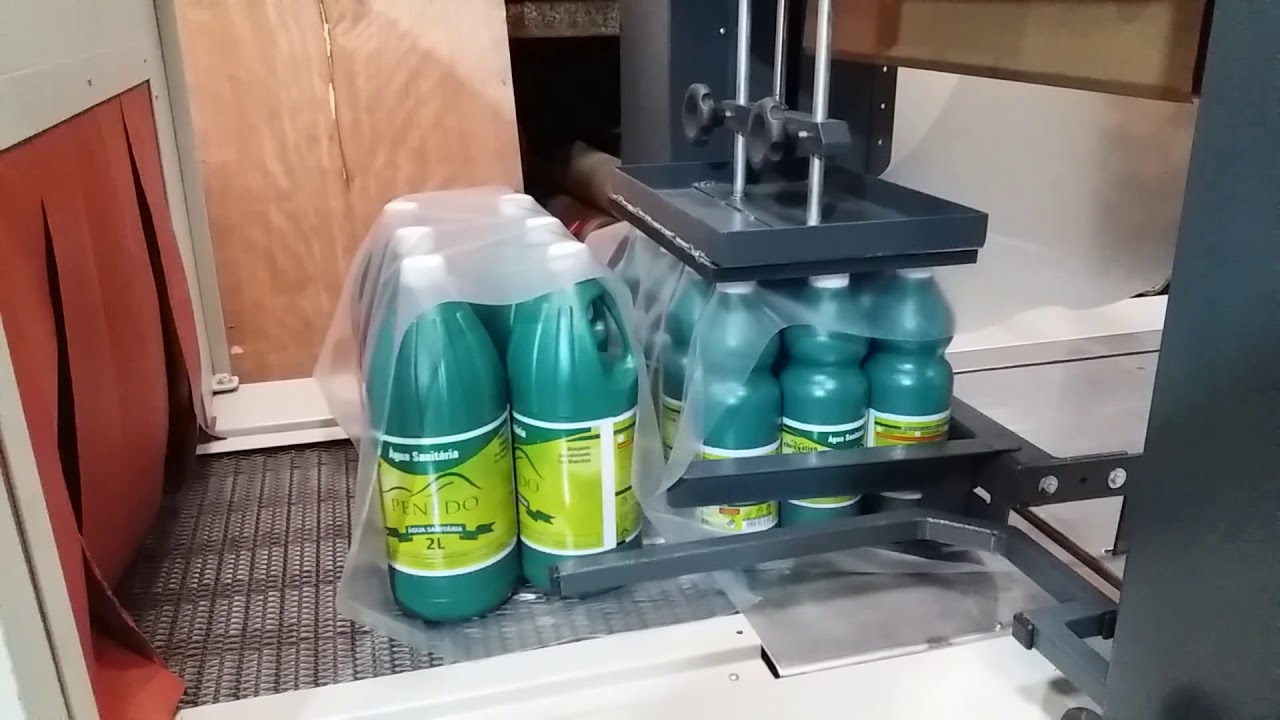 Máquina Embaladora para Fardos, Latas, Garrafas, Caixas, Potes, Móveis, Etc