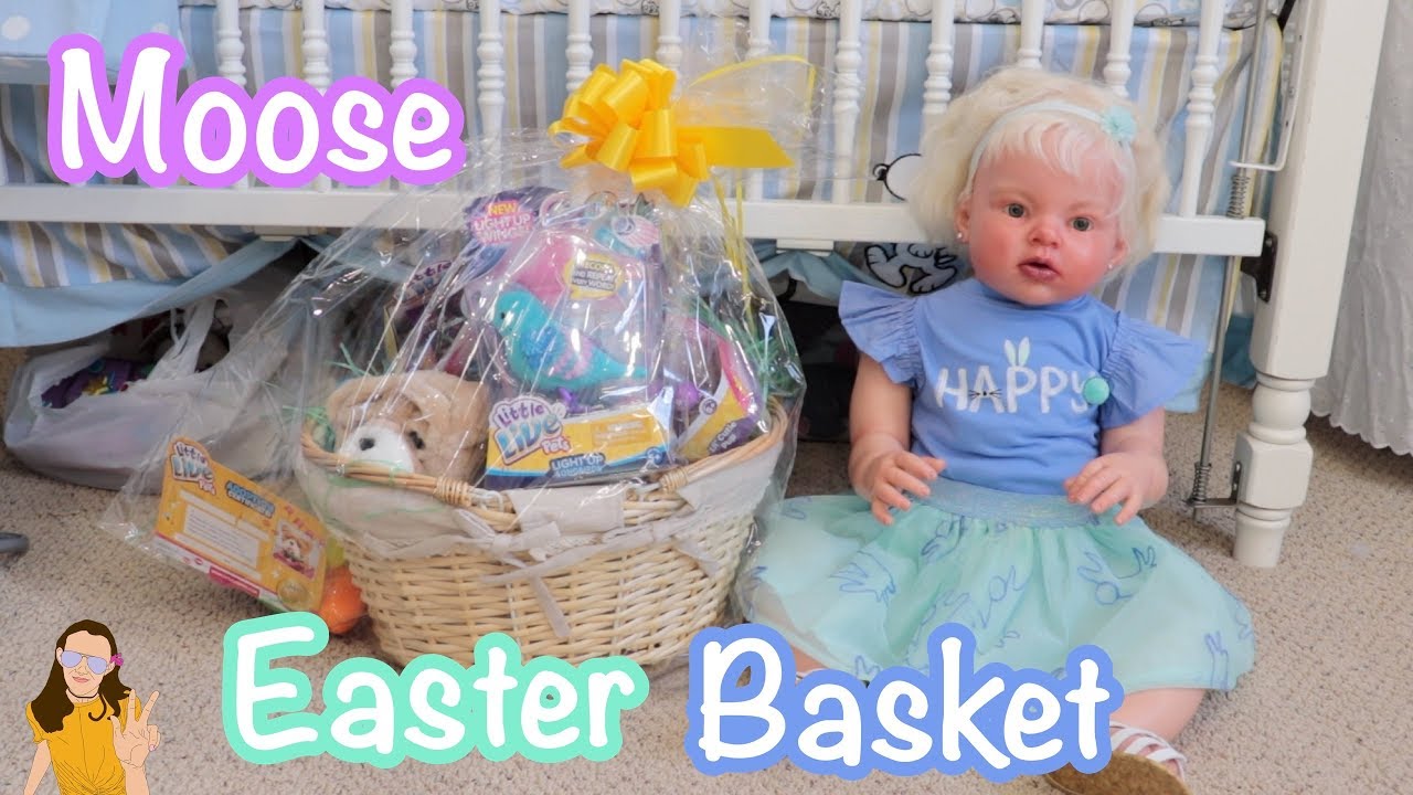 Reborn Toddler Laura Opens Moose Toys Easter Basket! | Kelli Maple