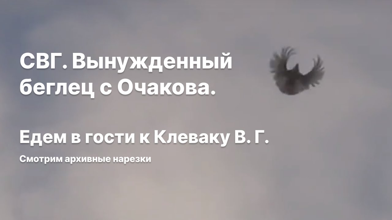 СВГ. Вынужденный беглец с Очакова. Едем в гости к Клеваку В. Г.
