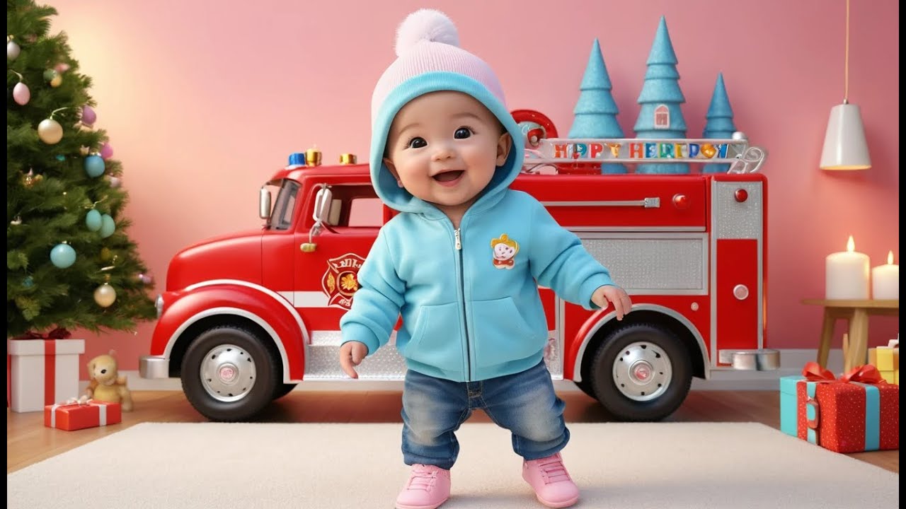 Fire Truck New Year Helpers | Fun Action & Learning Video for Toddlers