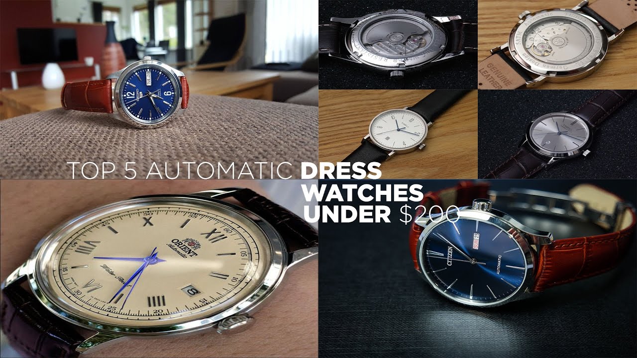 Top 5 Automatic Dress Watches under $200  | Seiko, Orient, Citizen & Tisell
