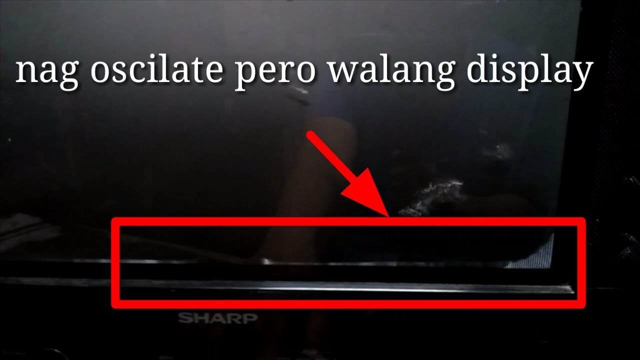 Hold down oscilation repair turorial Sharp crt tv