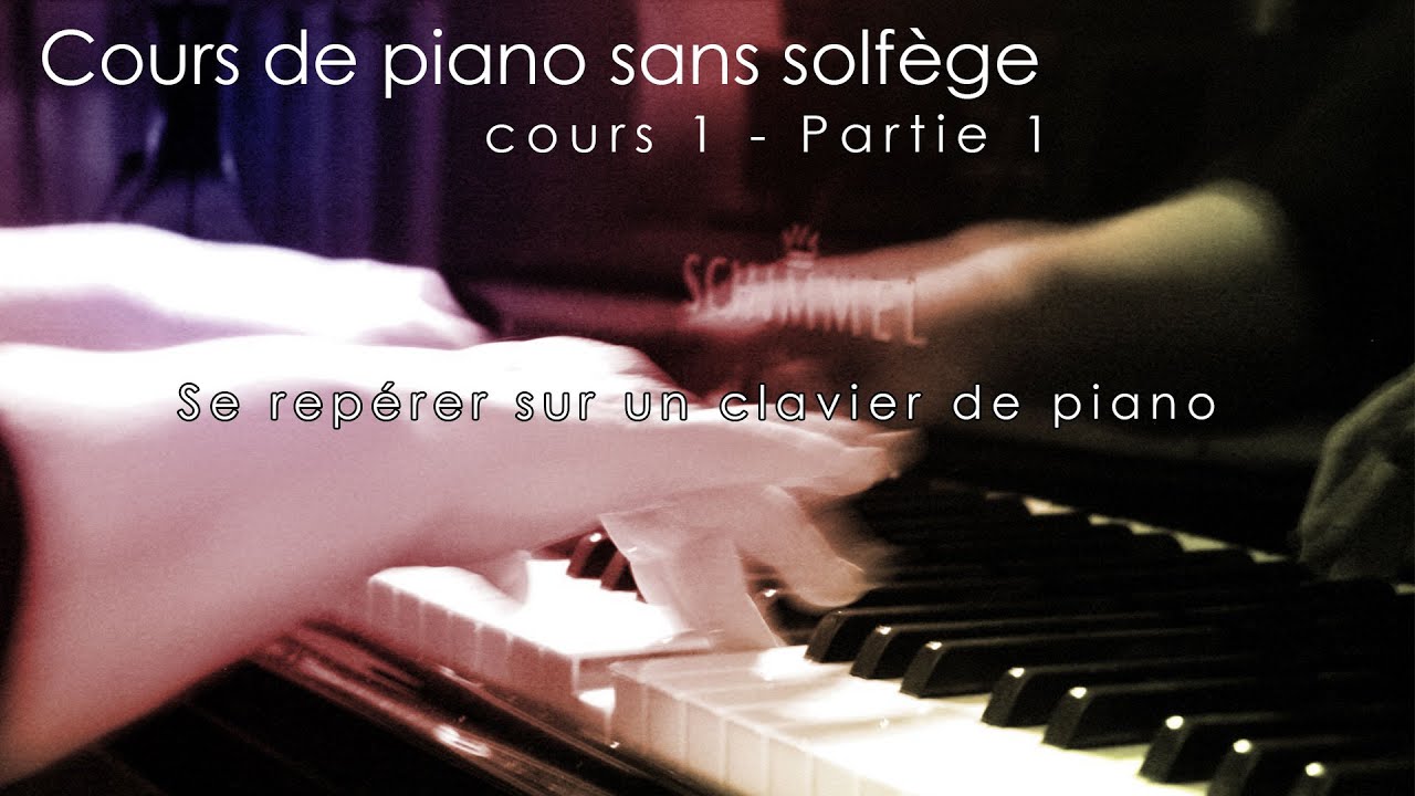 Cours de piano 1 - Partie 1 - Se repérer sur un clavier de piano