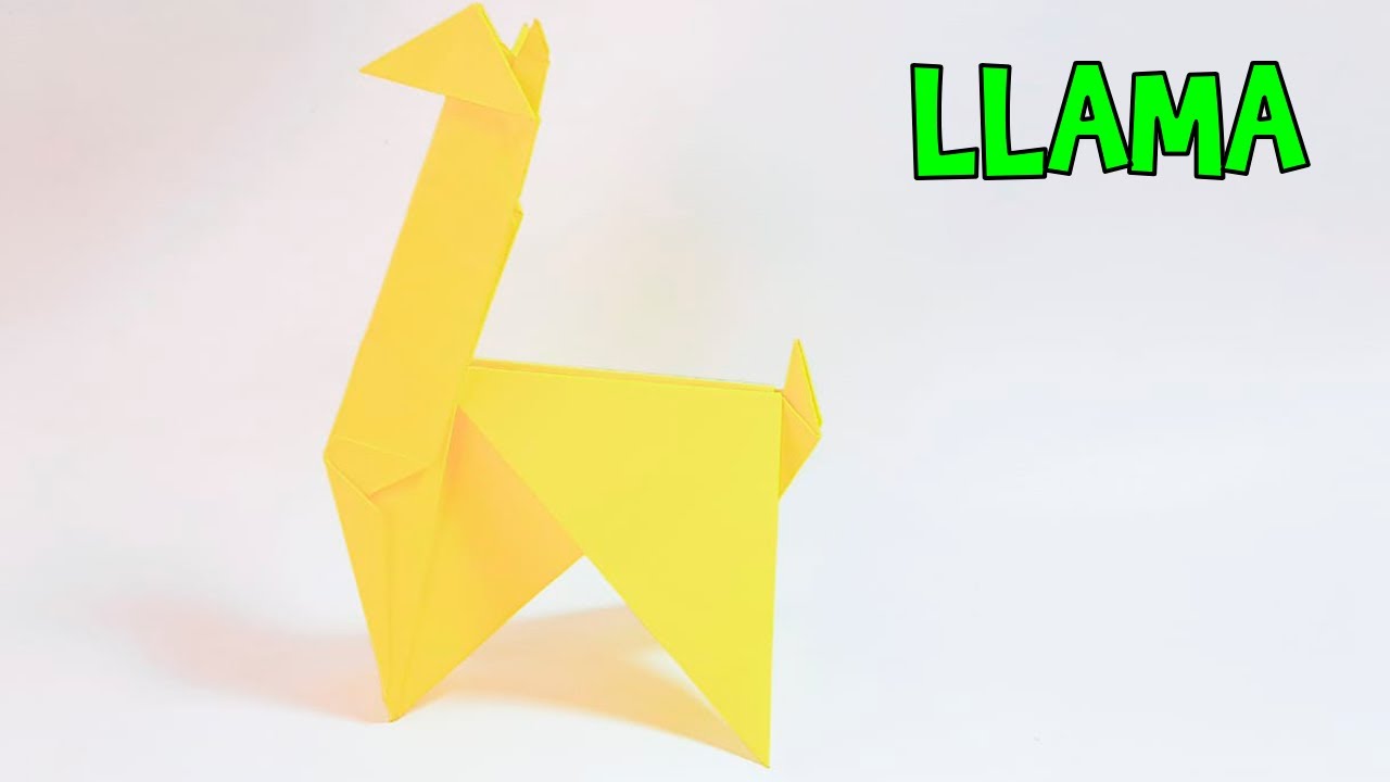 como hacer una llama de papel muy fácil, diy origami y papiroflexia ❤️ mi denali