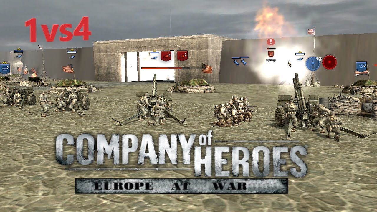 Company of Heroes Luis Webber Maps (part10) 1vs4 Expert CPU [Europe At War mod]