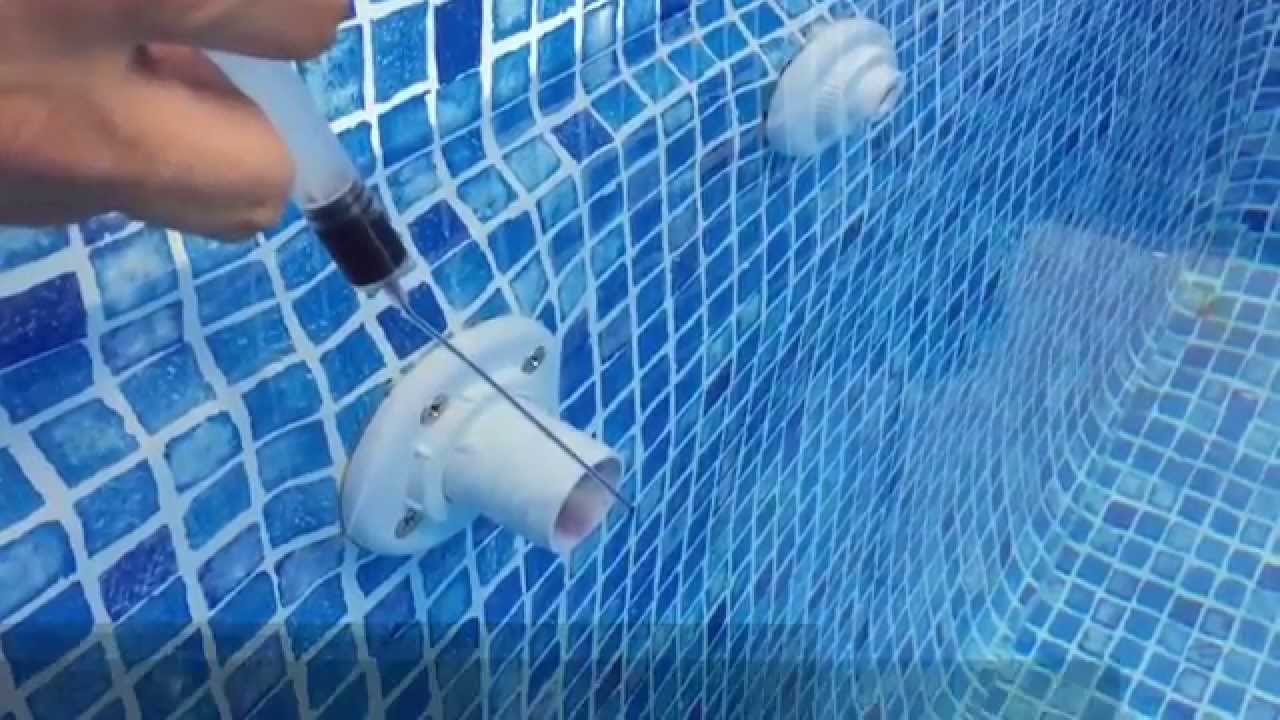 Tinta para detección de fugas en piscinas