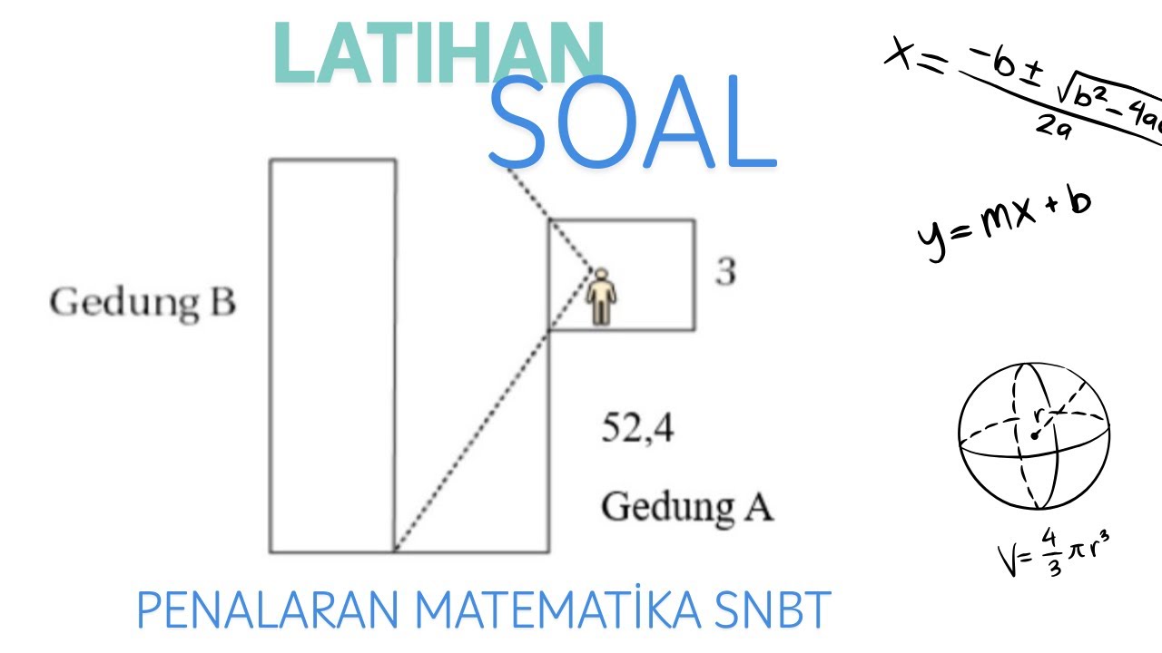 Tinggi Gedung, Kesebangunan, Penalaran Matematika SNBT