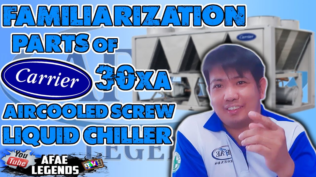 FAMILIARIZATION of 30XA AIR-COOLED SCREW LIQUID CHILLER | HVAC SYSTEM | CARRIER CHILLER