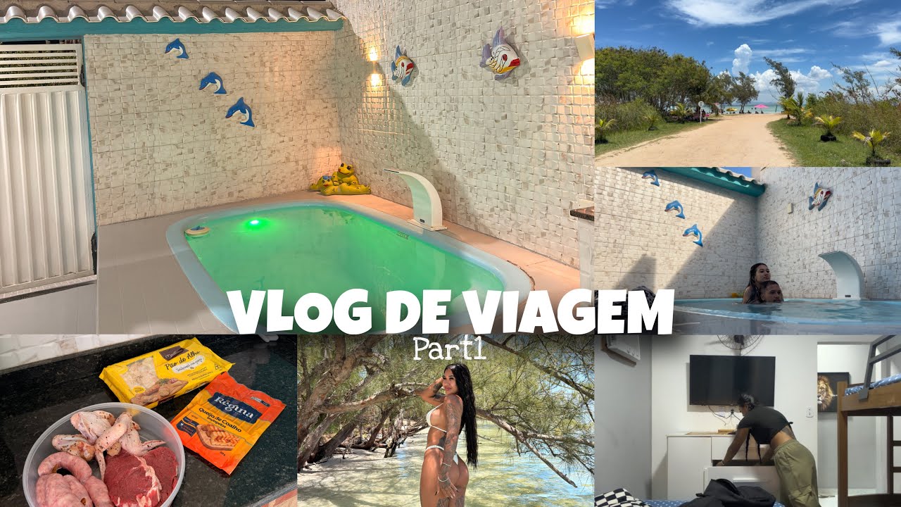 VLOG DE VIAGEM - FOMOS PARA ARRAIAL DO CABO | TOUR DA CASA | CHURRASCO *part1